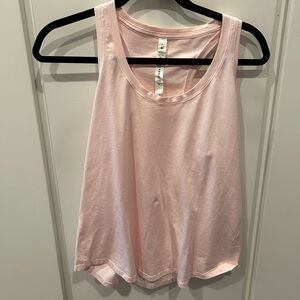 Pink racerback tank top